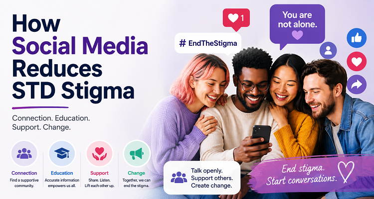 How can social media help reduce STD stigma?
